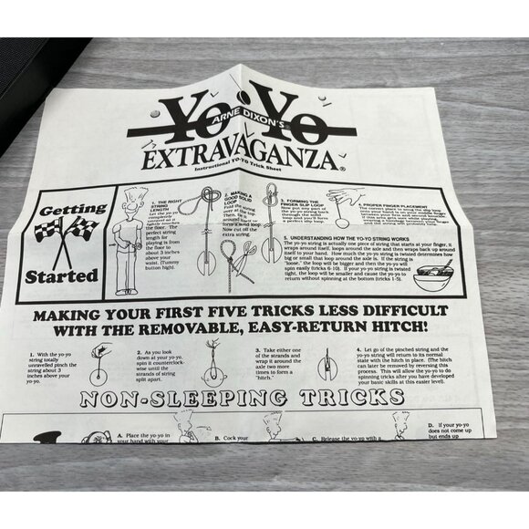 How to Yo Yo Extravaganza VHS Arne Dixon Instructional Video Duncan Tricks Sheet - Picture 4 of 10